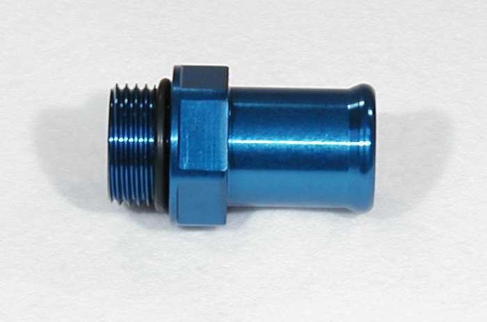 MEZIERE 1in. Radiator Hose Fitting- Blue WP12100B