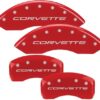 MGP CALIPER COVER 97- Corvette C5/C6 Caliper Covers Red 13007SCV5RD