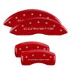 MGP CALIPER COVER 05-13 Corvette Caliper Covers Red 13008SCV6RD