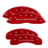 MGP CALIPER COVER Set of 4 Caliper Covers Engraved Front and Rear 14252SSILRD