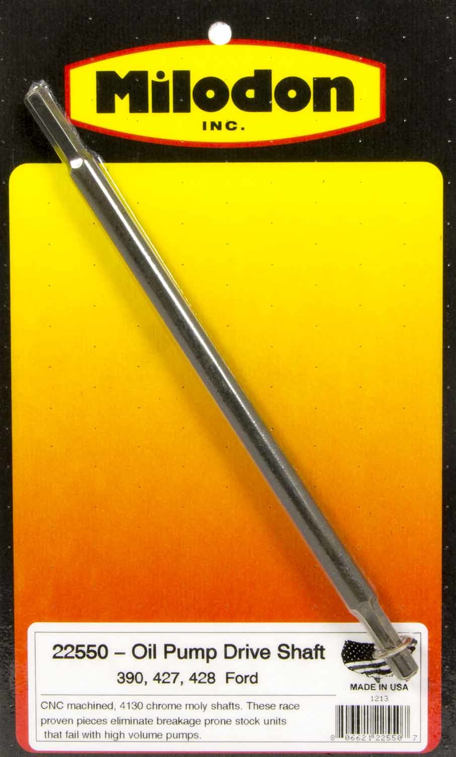 MILODON BBF FE 390-427 Oil Pump Shaft 22550