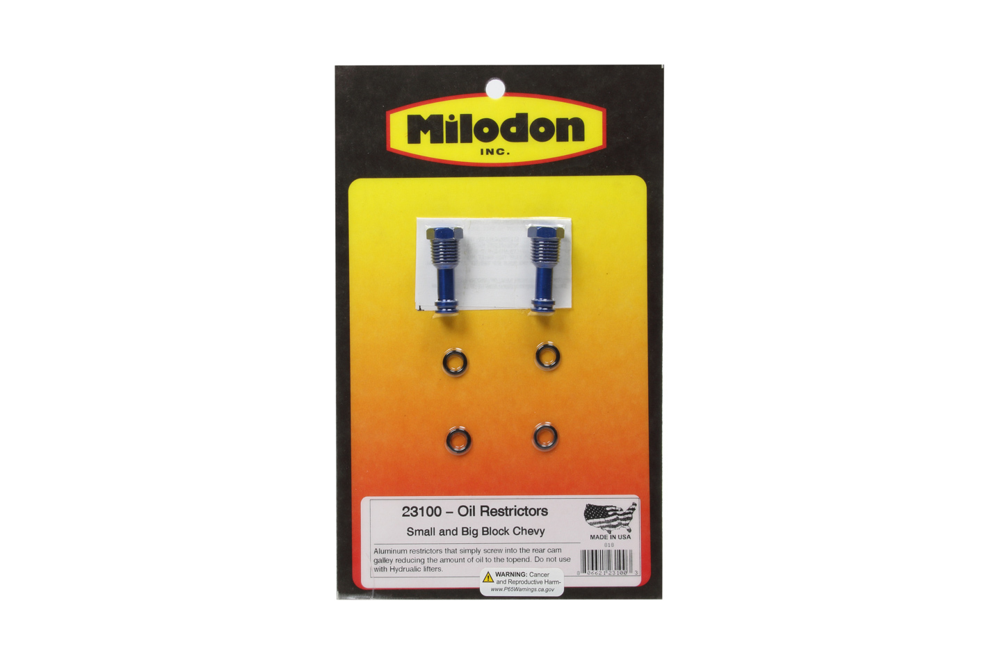 MILODON Sb/Bb Chev Oil Restricto 23100
