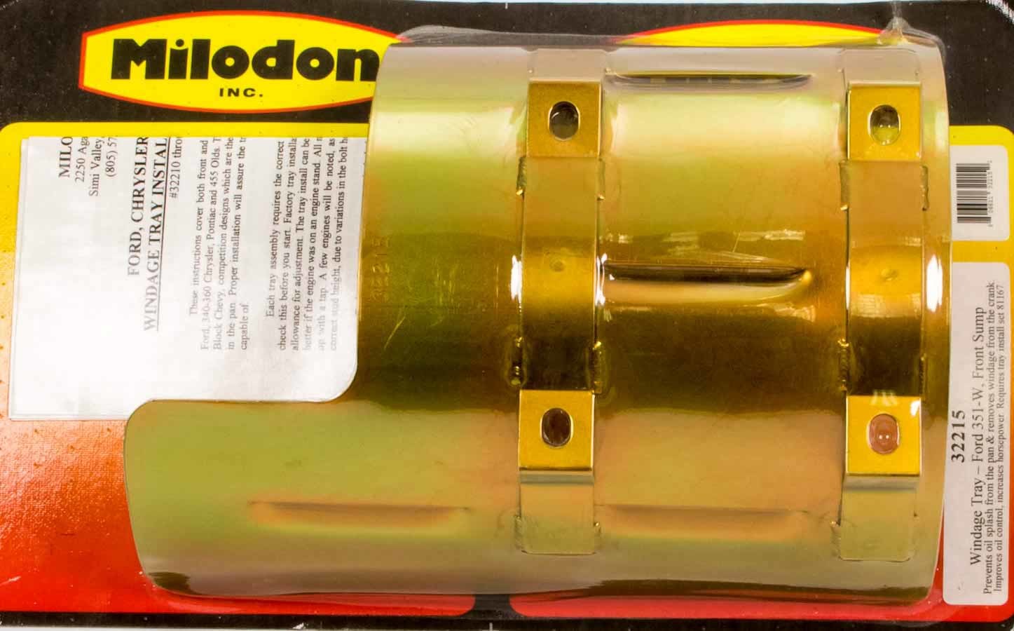 MILODON Ford 351W Windage Tray 32215