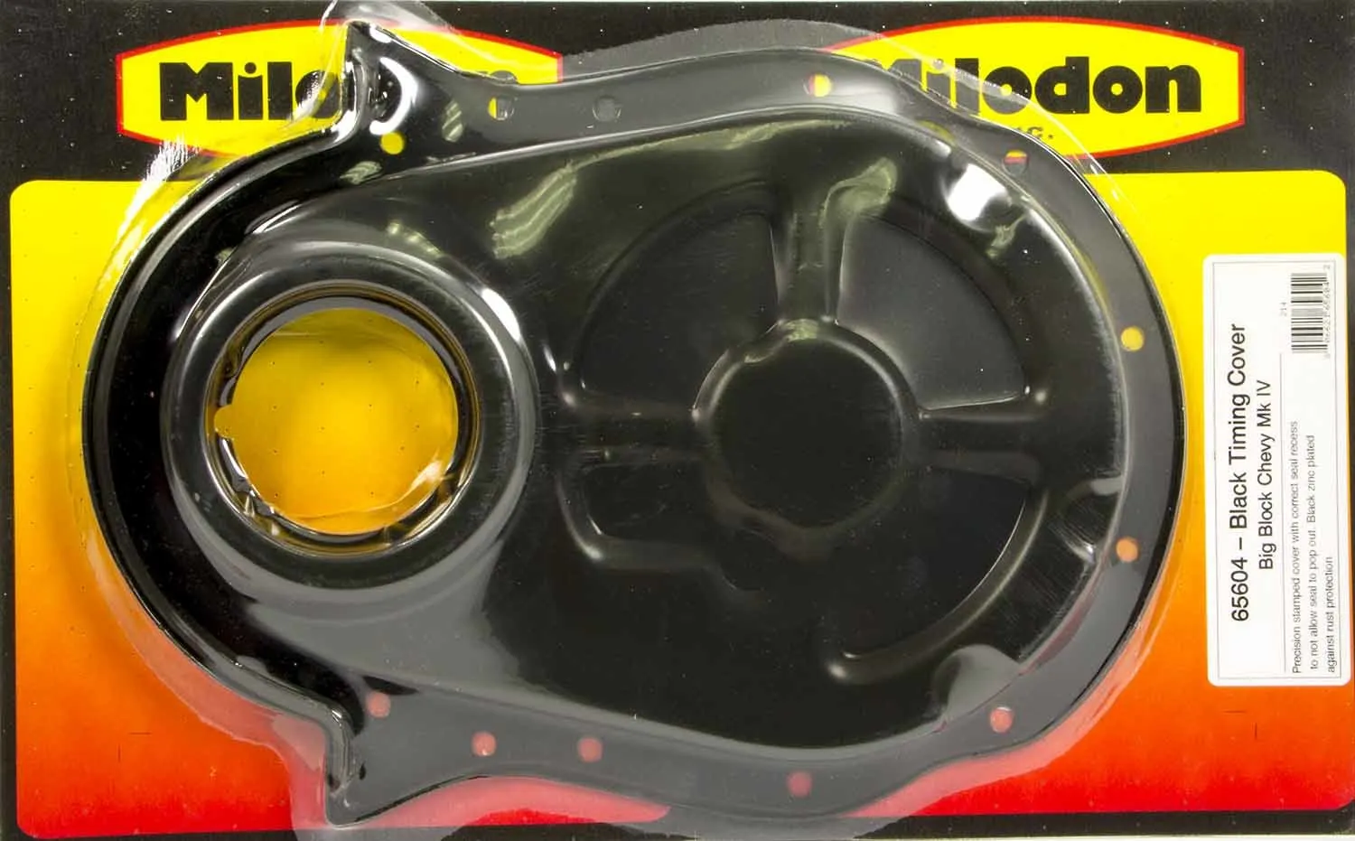 MILODON BBC Timing Cover - Black 65604