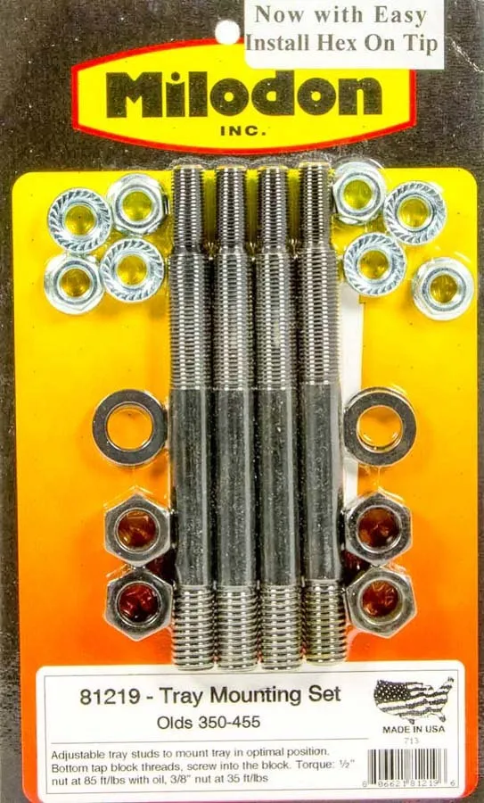 MILODON Olds V8 Windage Tray Stud Kit 81219