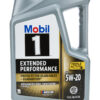 MOBIL 1 5w20 EP Oil 5 Qt Bottle MOB120765-1