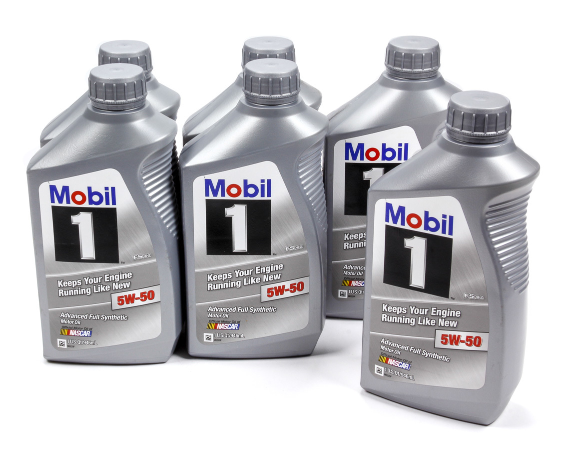 MOBIL 1 5w50 Synthetic Oil Case 6x1 Qt. FS X2 122075