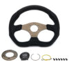 MOMO AUTOMOTIVE ACCESSORIES Steering Wheel - Eagle 350 Diam  40 Dish  Blk L EAG35BK0S