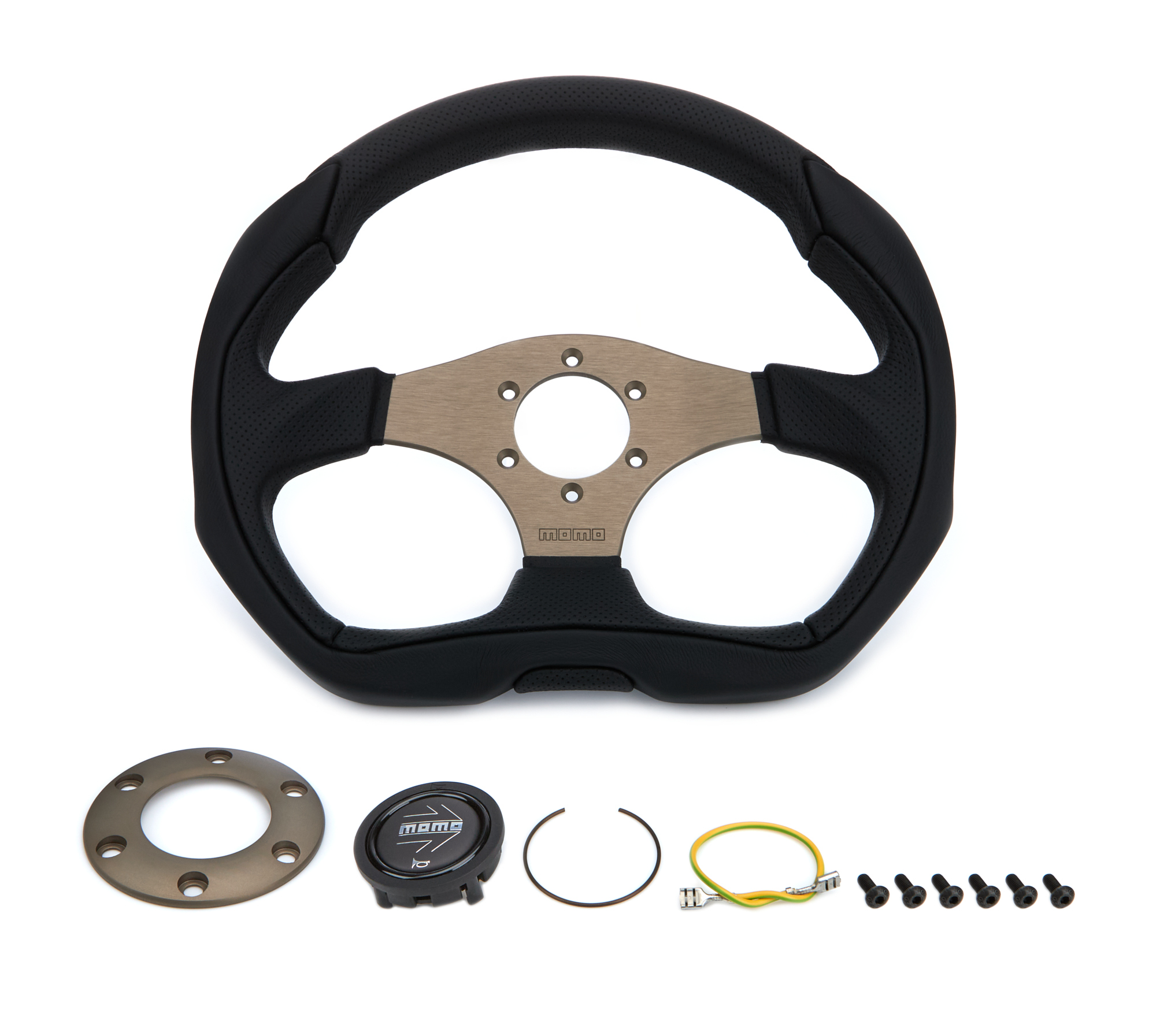 MOMO AUTOMOTIVE ACCESSORIES Steering Wheel - Eagle 350 Diam 40 Dish Blk L EAG35BK0S