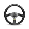MOMO AUTOMOTIVE ACCESSORIES Team Steering Wheel Leather/Airleather Insrt TEA30BK0B