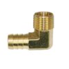 MOROSO Fitting  1/2 NPT x 5/8 Barb  90-Deg  Brass 22736