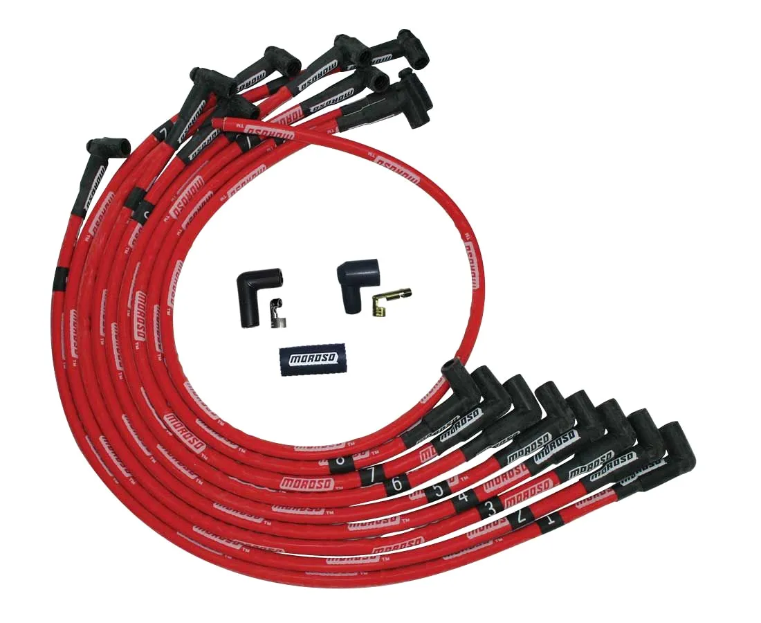 MOROSO Ultra Plug Wire Set SBC Over V/C Red 52525