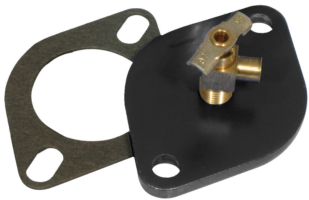 MOROSO Chevy V8 Water Neck Bleeder Plate 63432