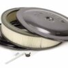 MOROSO 14x3 Air Cleaner Kit w/Raised Bottom Black 65912