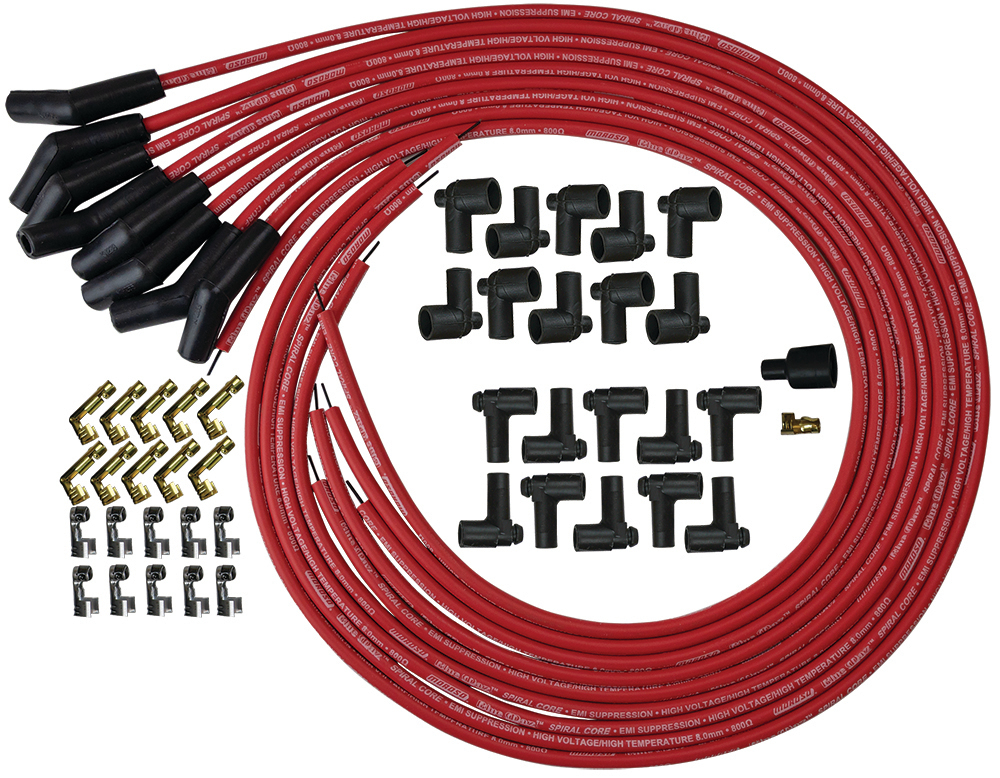 MOROSO Blue Max Ignition Wire Set - Red 73214