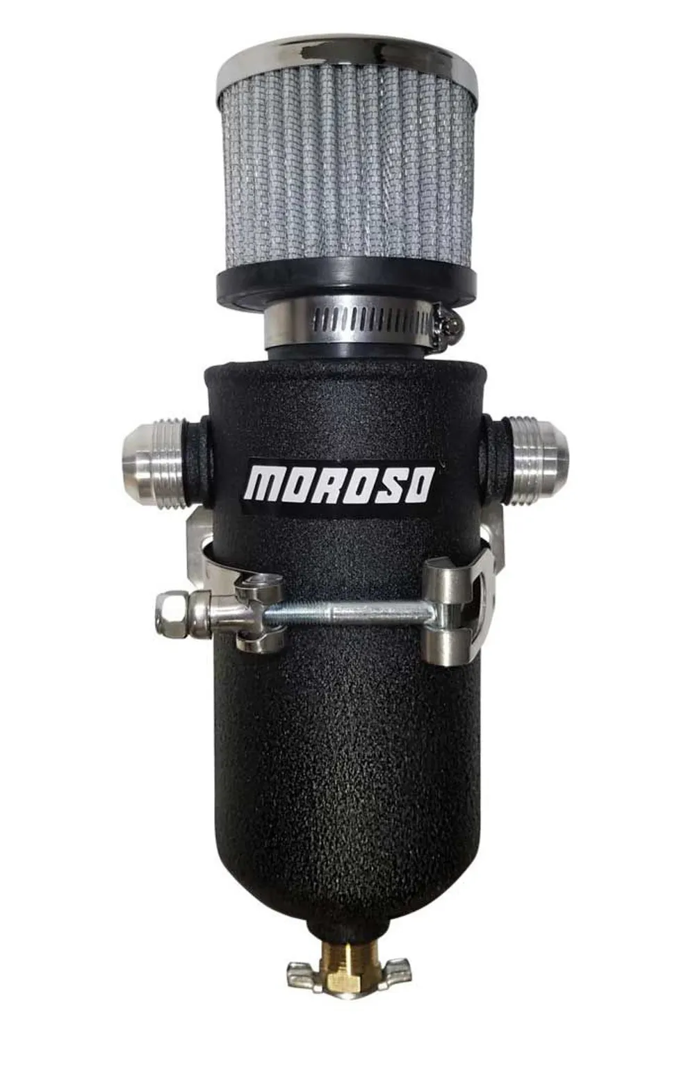 MOROSO Remote Breather Tank - w/2 - 10an Fitting 85752
