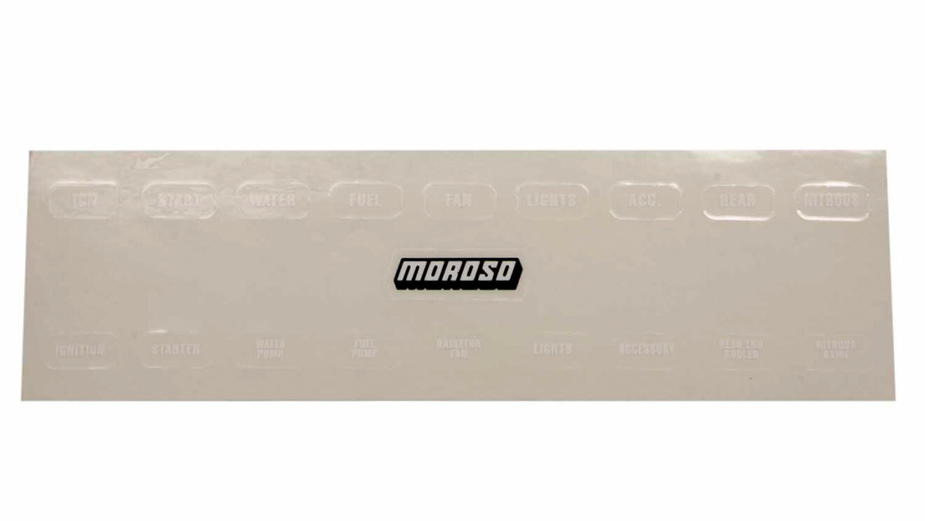Mor Label MOROSO Switch Panel Label 97542