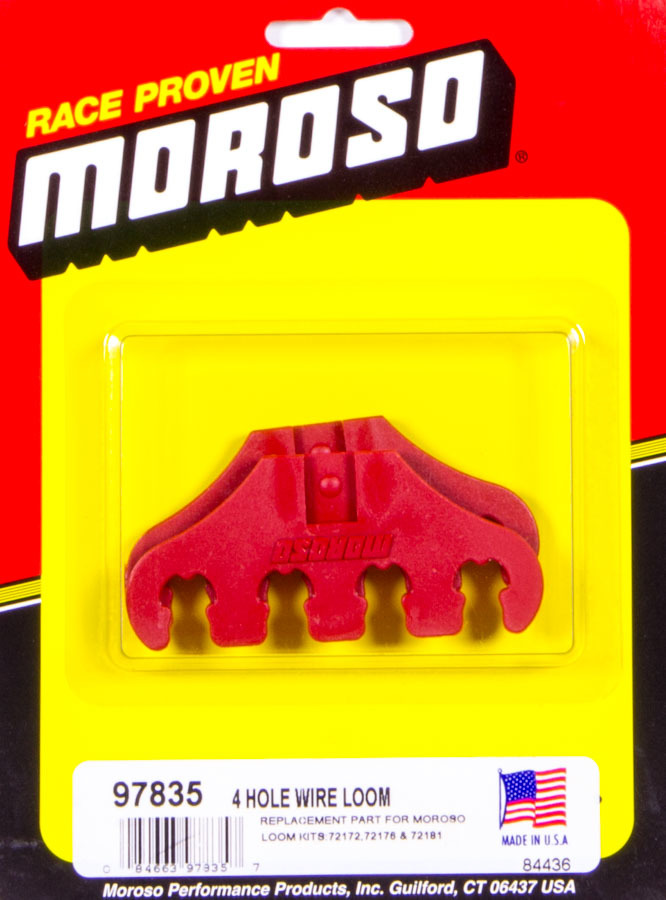 MOROSO Red 4-Hole Wire Loom 97835
