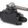MPD RACING Fuel Shut Off Valve Billet 6 AN To 6 AN Blk MPD76504