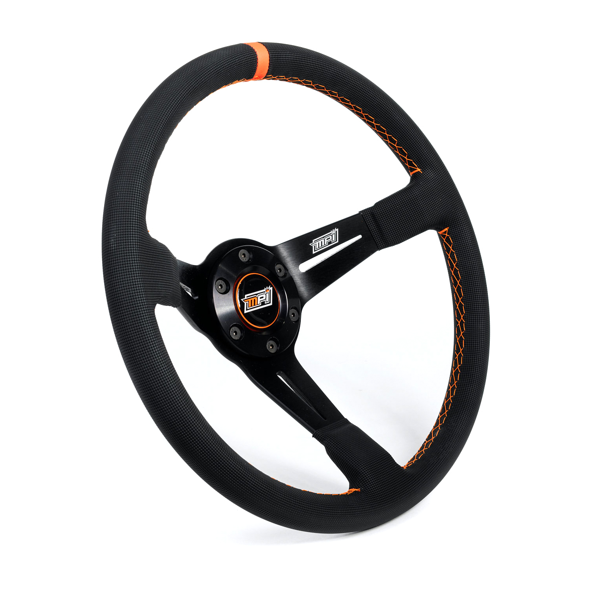 MPI USA Steering Wheel Drift Car 14in Suede MPI-DO-H60-PX