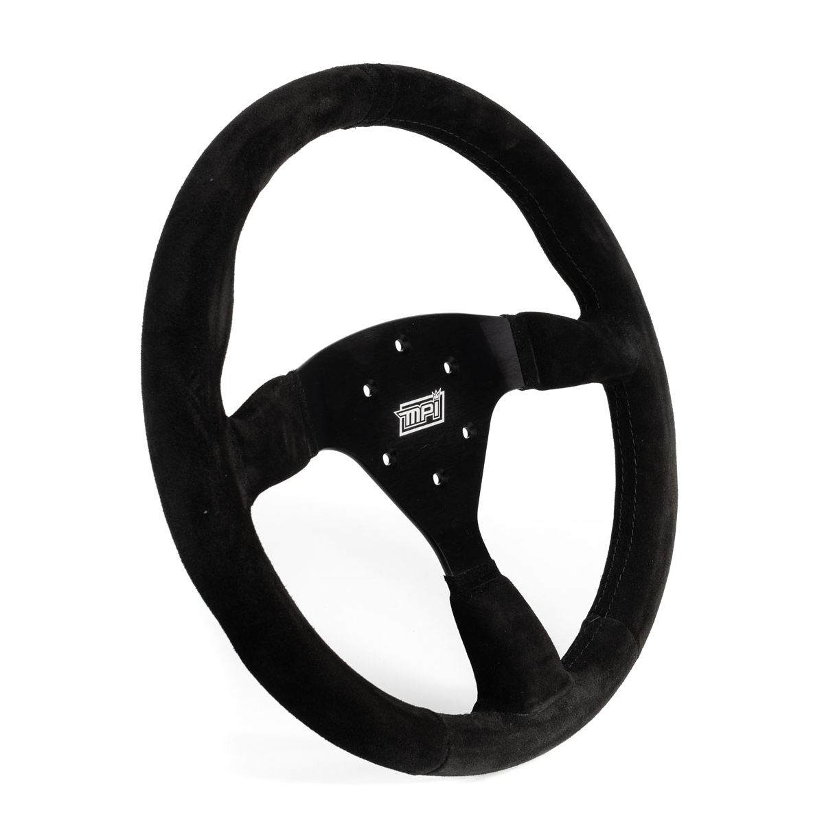 MPI USA Track Day Steering Wheel 14in Full Black Flat MPI-F2-14-B