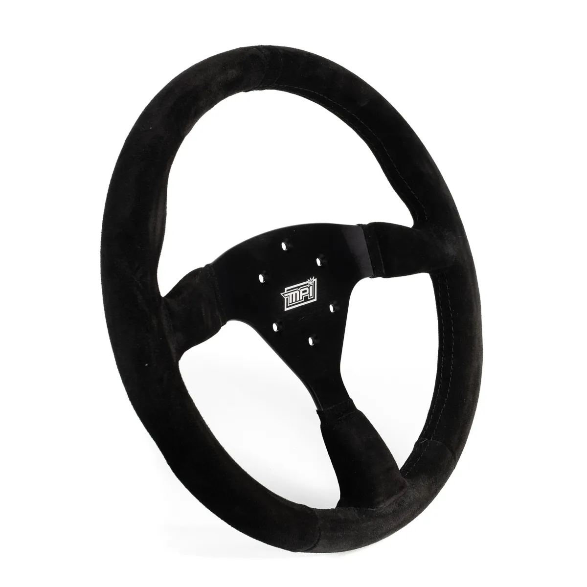 MPI USA Track Day Steering Wheel 14in Full Black Flat MPI-F2-14-B