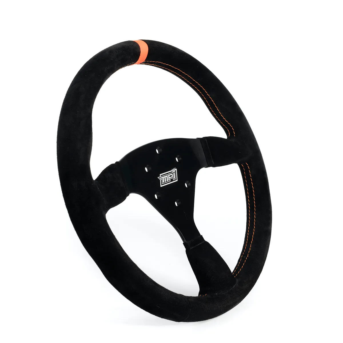 MPI USA Track Day Steering Wheel 14in Flat Suede MPI-F2-14