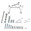 MARCH PERFORMANCE ALT-A/C Bracket SBC LWP Mid Mount clear powder c 20188