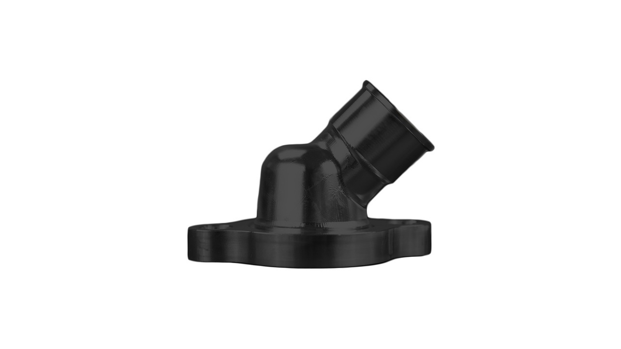 MARCH PERFORMANCE Thermostat Housing LS 45 Degree Black BTH-213-08