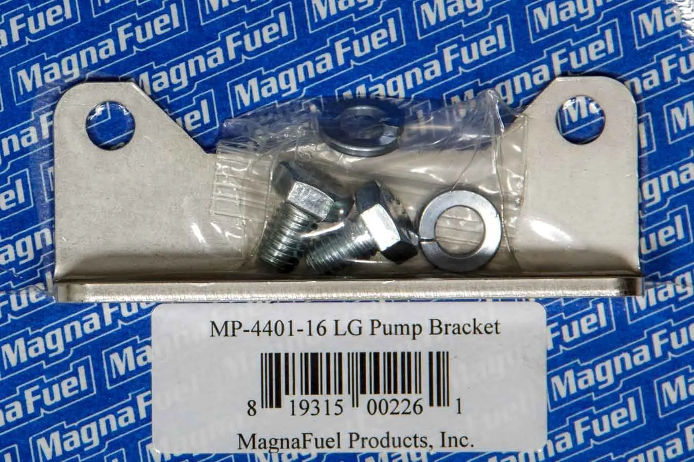 MAGNAFUEL/MAGNAFLOW FUEL SYSTEMS Std. Mounting Bracket - Fuel Pump Clear Zinc MP-4401-16