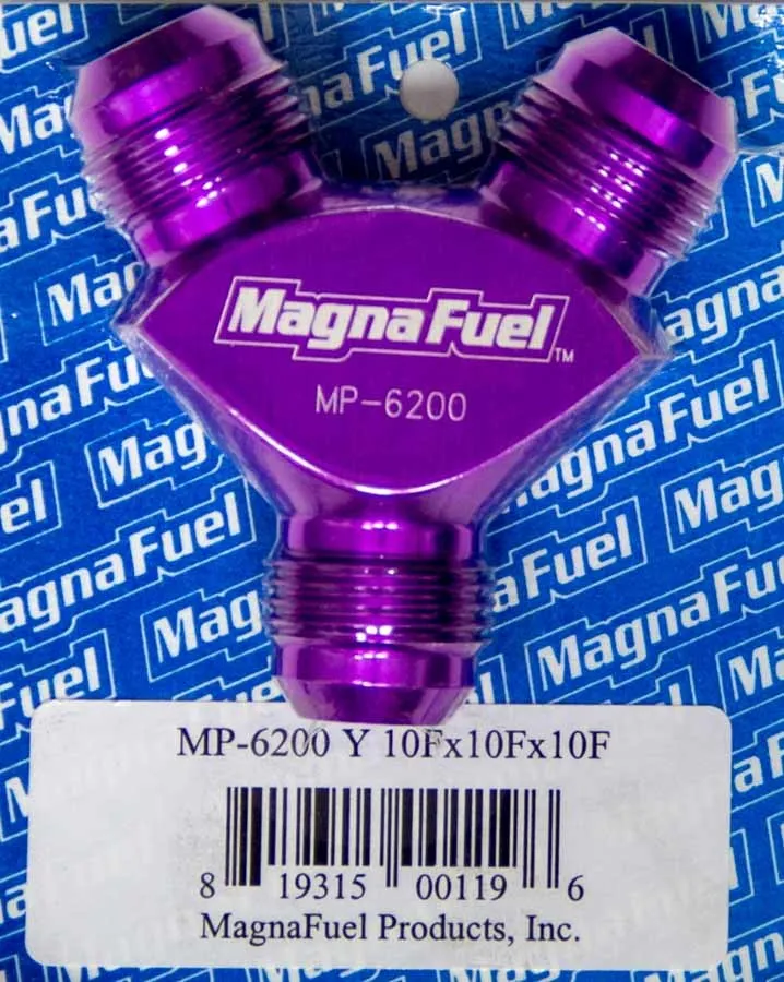 MAGNAFUEL/MAGNAFLOW FUEL SYSTEMS Y-Fitting - 3 #10an Male MP-6200