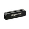 MAGNAFUEL/MAGNAFLOW FUEL SYSTEMS 3-Port Fuel Log for Holley 12-803 Regulators MP-7610-03-Blk
