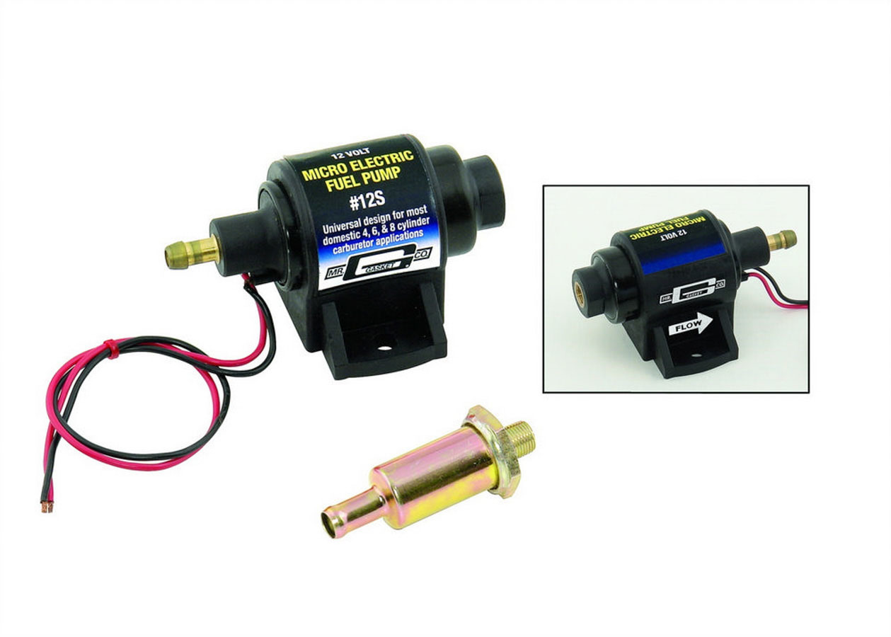 MR. GASKET Universal Electric Fuel Pump 4-7psi 35gph 12S