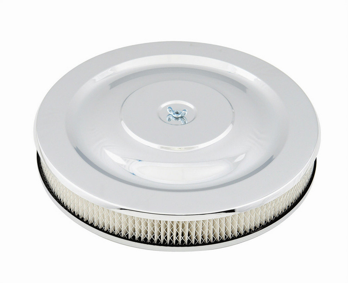 MR. GASKET 14in Chrome Air Cleaner 1480