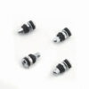 MR. GASKET Chrome Tire Valves (4pk) Short Screw-On Mount 1957MRG