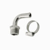 MR. GASKET 3/8in NPT 90deg Chrome Hose Fitting To 3/8in Ho 2970G