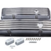 MR. GASKET SBC Cast Alm Valve Cover Set Finned Style Pol. 6855G