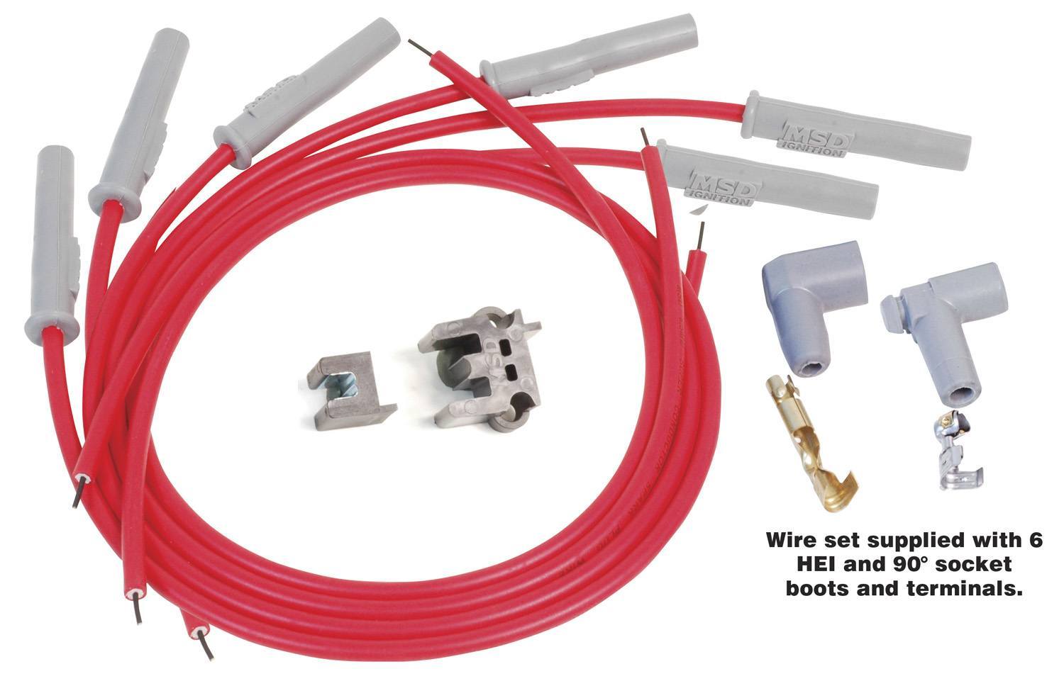 MSD IGNITION 8.5MM Spark Plug Wire Set - Red 31179