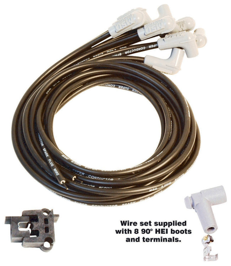 MSD IGNITION 8.5MM Spark Plug Wire Set - Black 31223