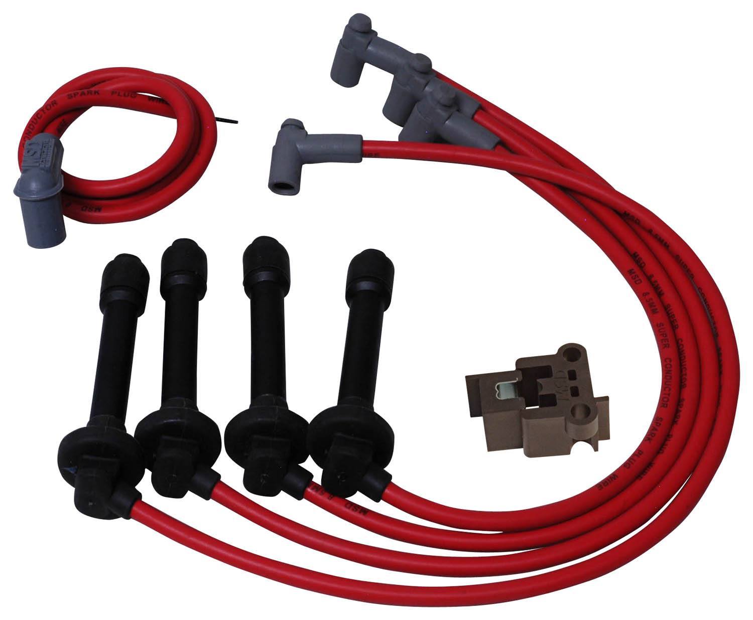 MSD IGNITION 8.5mm Plug Wire Set - 92-00 Honda 1.6L 35359