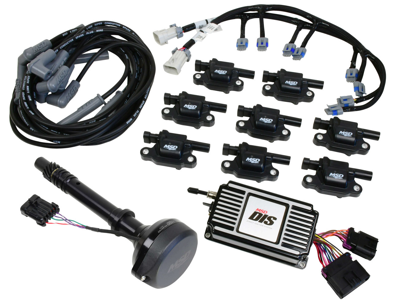 MSD IGNITION DIS Ignition Kit - Black SBC/BBC 601513