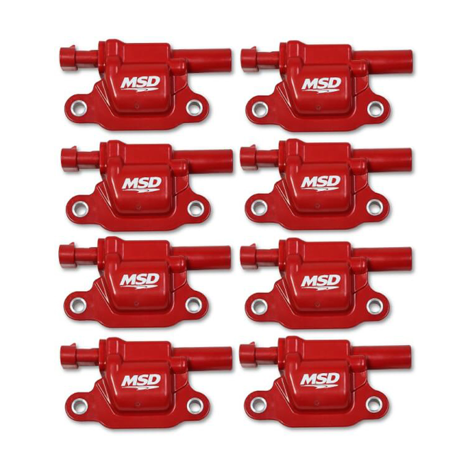MSD IGNITION Coil Red Square GM V8 2014-Up 8pk 82668