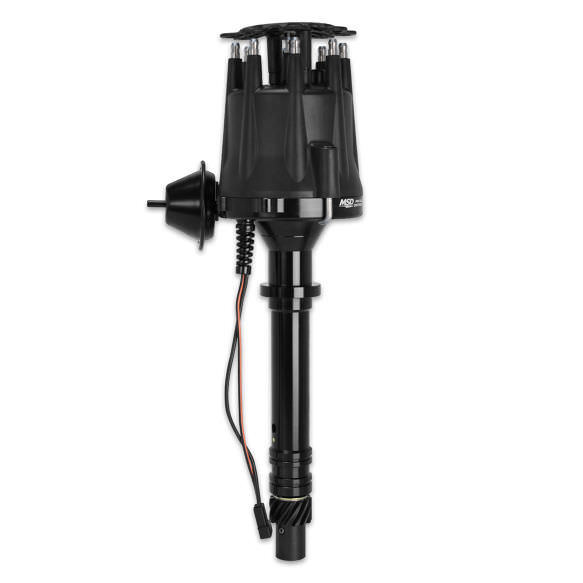 MSD IGNITION Chevy V8 Pro Billet Distributor Black Finish 83613