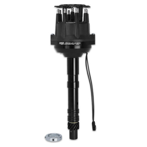 MSD IGNITION Chevy V8 Pro Billet Distributor Black Finish 85703