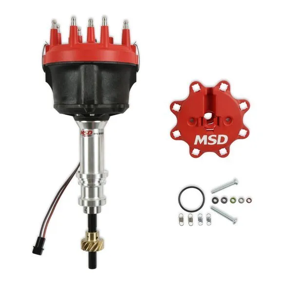 MSD IGNITION Billet Distributor SBF 302 w/Bronze Gear 85827
