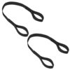 MACS CUSTOM TIE-DOWNS 1in x 18in Loop Strap Black Pair 111218