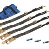 MACS CUSTOM TIE-DOWNS 4 Tie Down/Axle Strap Combo Direct Hook 511118