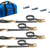MACS CUSTOM TIE-DOWNS 4 Tie Downs Direct Hook & 4-24in Axle Straps 511218