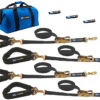 MACS CUSTOM TIE-DOWNS 4 Tie Downs Direct Hook & 4-24in Axle Straps 511618