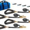 MACS CUSTOM TIE-DOWNS 4 Tie Downs Direct Hook & 4-40in Thru Wheel Stra 511658